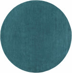 Brockton Solid Wool Teal Area Rug