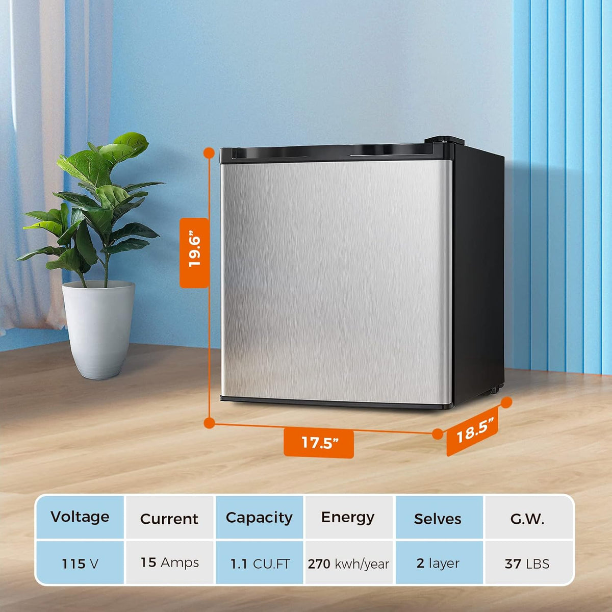 1.6\2.6\3.2 cu. ft Mini Fridge with Freezer