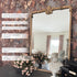 Ornate Golden Floral Rectangular Mirror