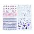 Mixed Designs Water Nail Stickers Decals Dream Catcher Transfer Tip Watermark Flora Painting Slider Manicure Decoration Girls Manicure Decoration Nail Art Supplies 3D Self-Adhesive Nail Decals Designer Nail Stickers for Acrylic Nails
