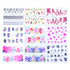 Mixed Designs Water Nail Stickers Decals Dream Catcher Transfer Tip Watermark Flora Painting Slider Manicure Decoration Girls Manicure Decoration Nail Art Supplies 3D Self-Adhesive Nail Decals Designer Nail Stickers for Acrylic Nails