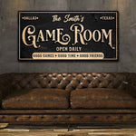 Personalized Game Room Sign