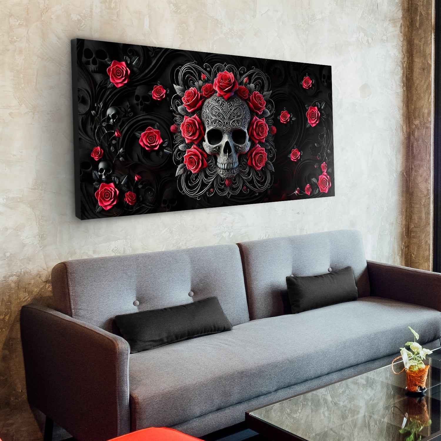 3D Vintage Skull Wall Art II