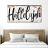 Rustic Hallelujah Faith Sign