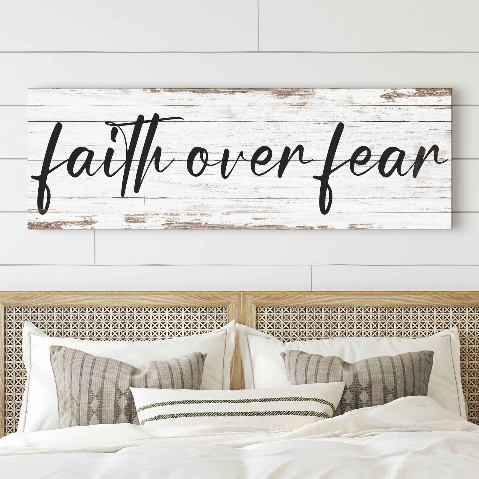 Faith Over Fear Faith Sign III