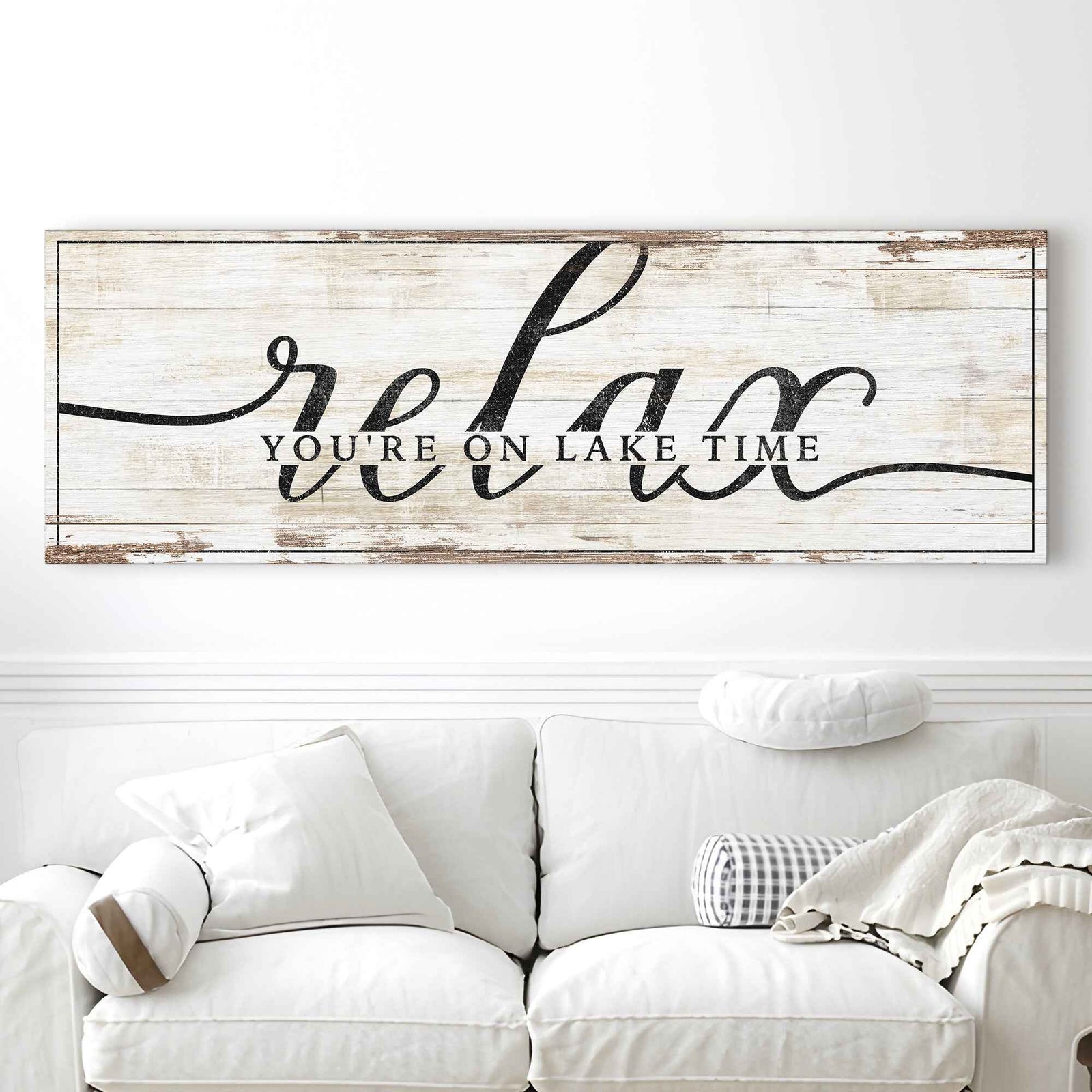 Relax You're on Lake Time Sign II