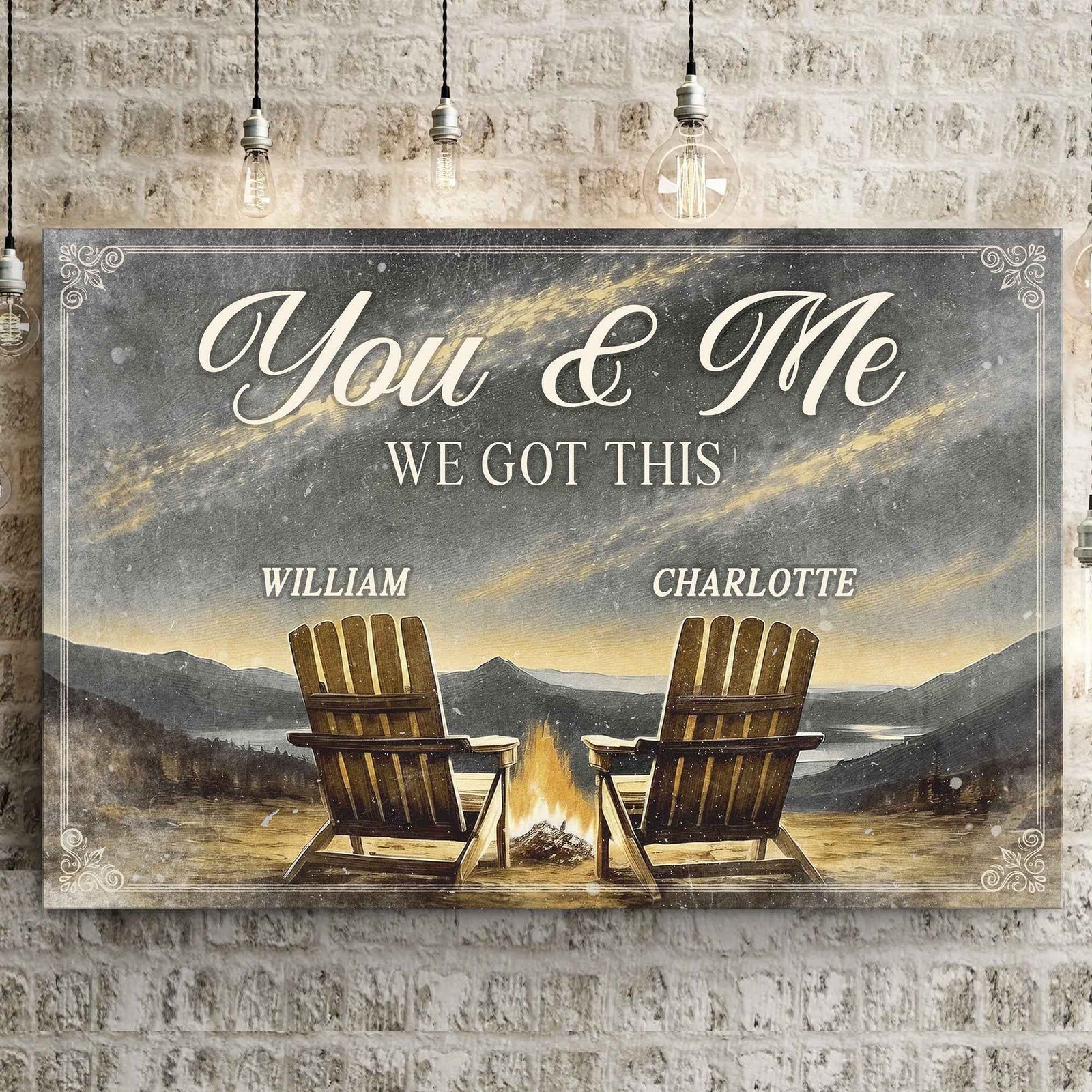 Camping Themed We Got This Couple Sign
