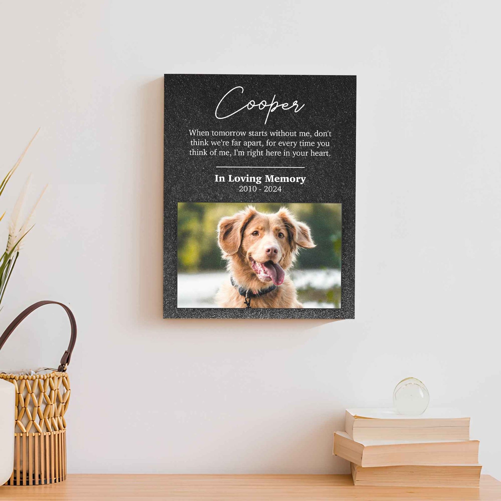 Pet Memorial Portrait Watercolor Sign Here In Your Heart