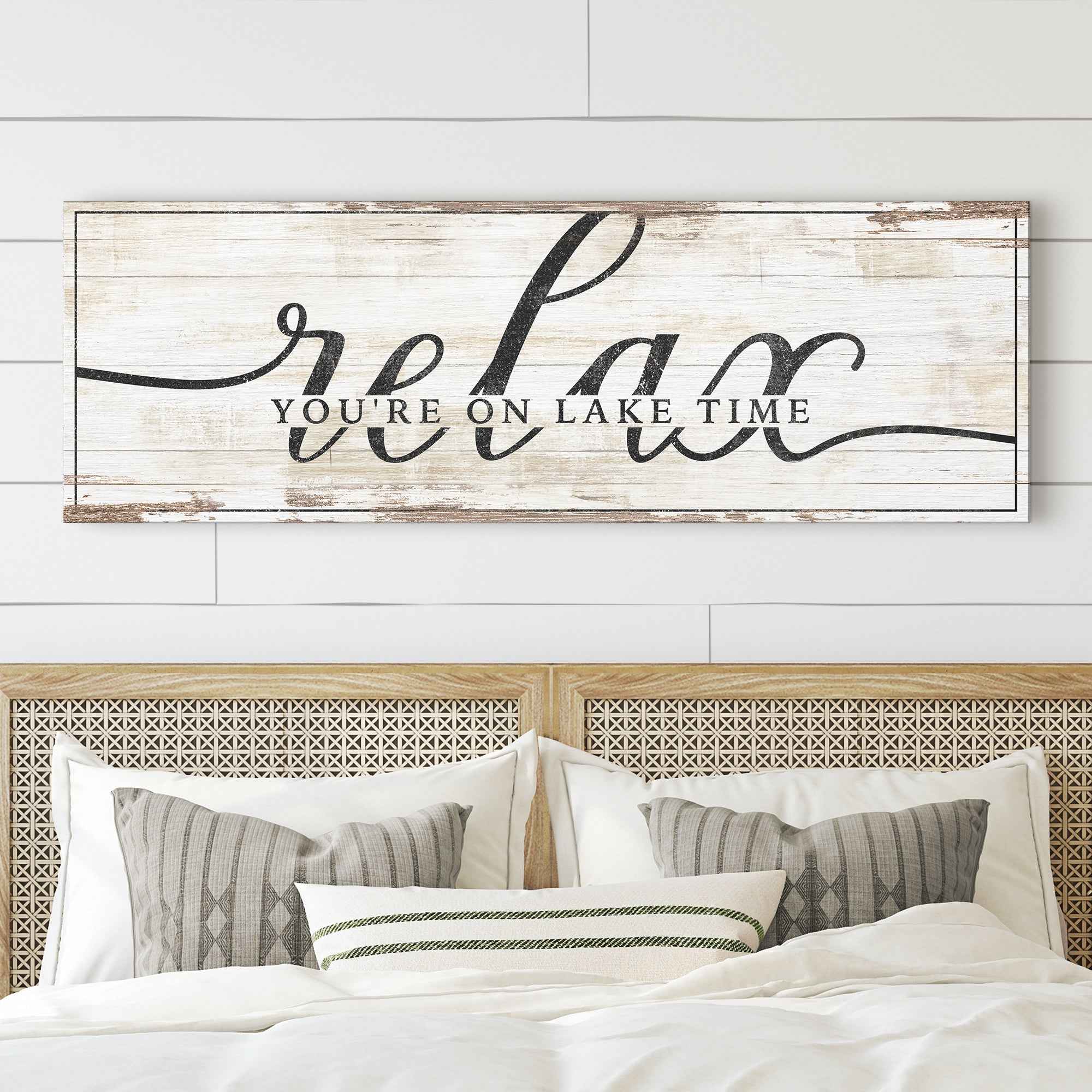 Relax You're on Lake Time Sign II