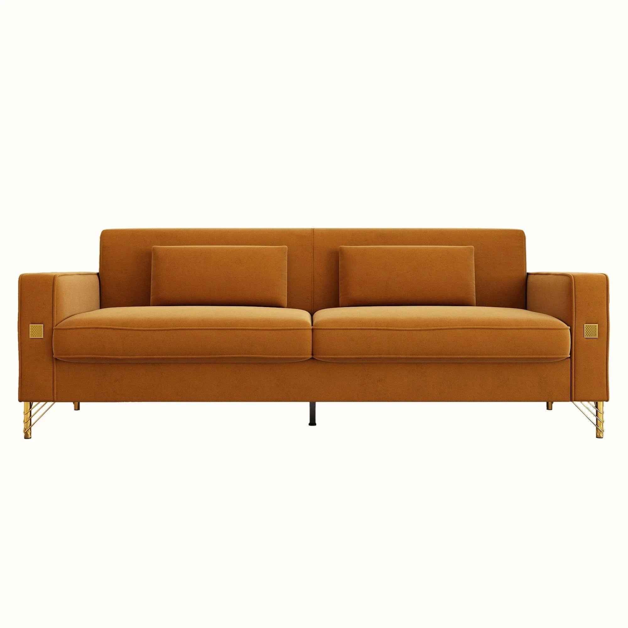 Modern Loveseat Sofa with Pillows