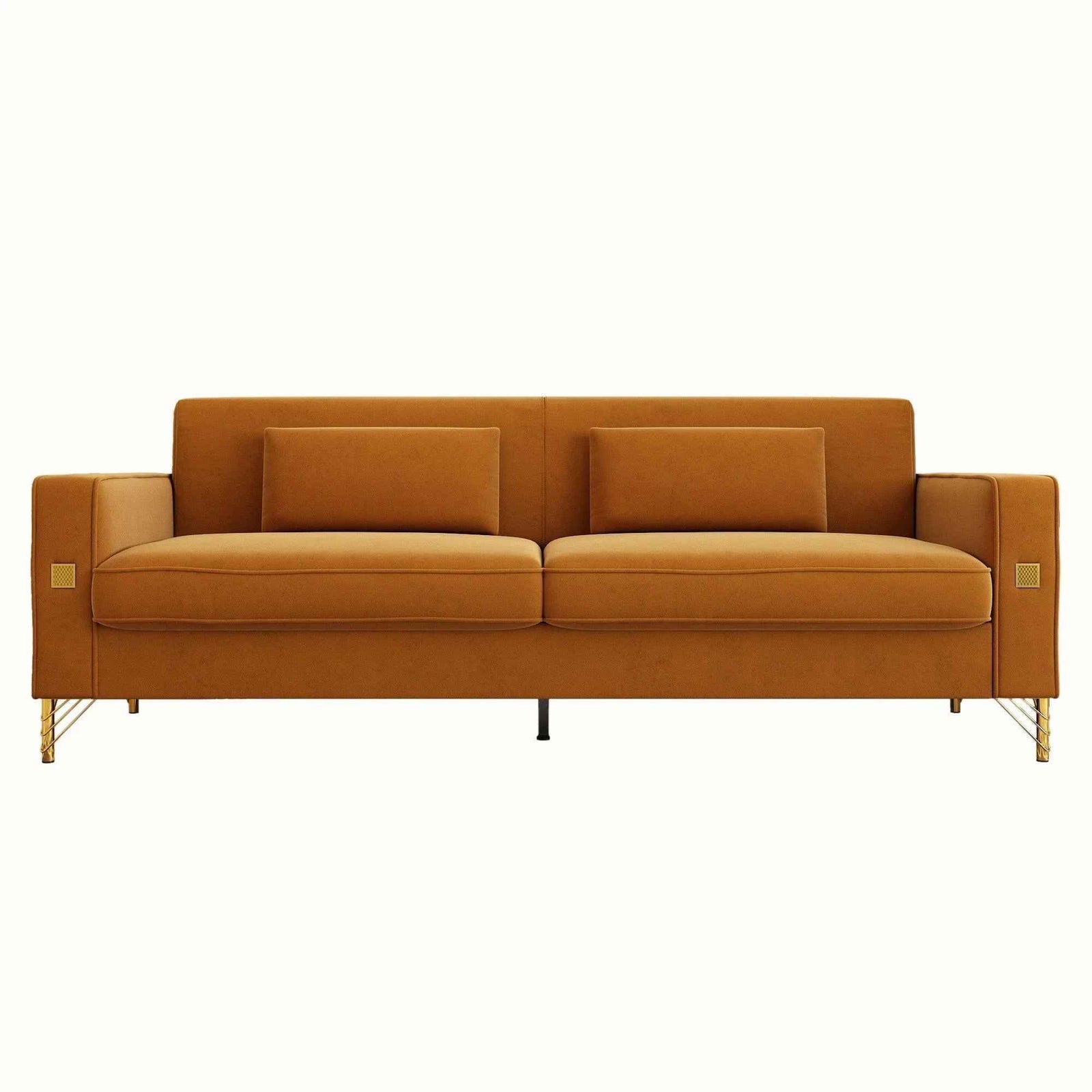 Modern Loveseat Sofa with Pillows