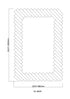 Modern Rectangle Framed Decorative Mirror