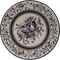 A Floral Maze - Flower Mosaic Medallion