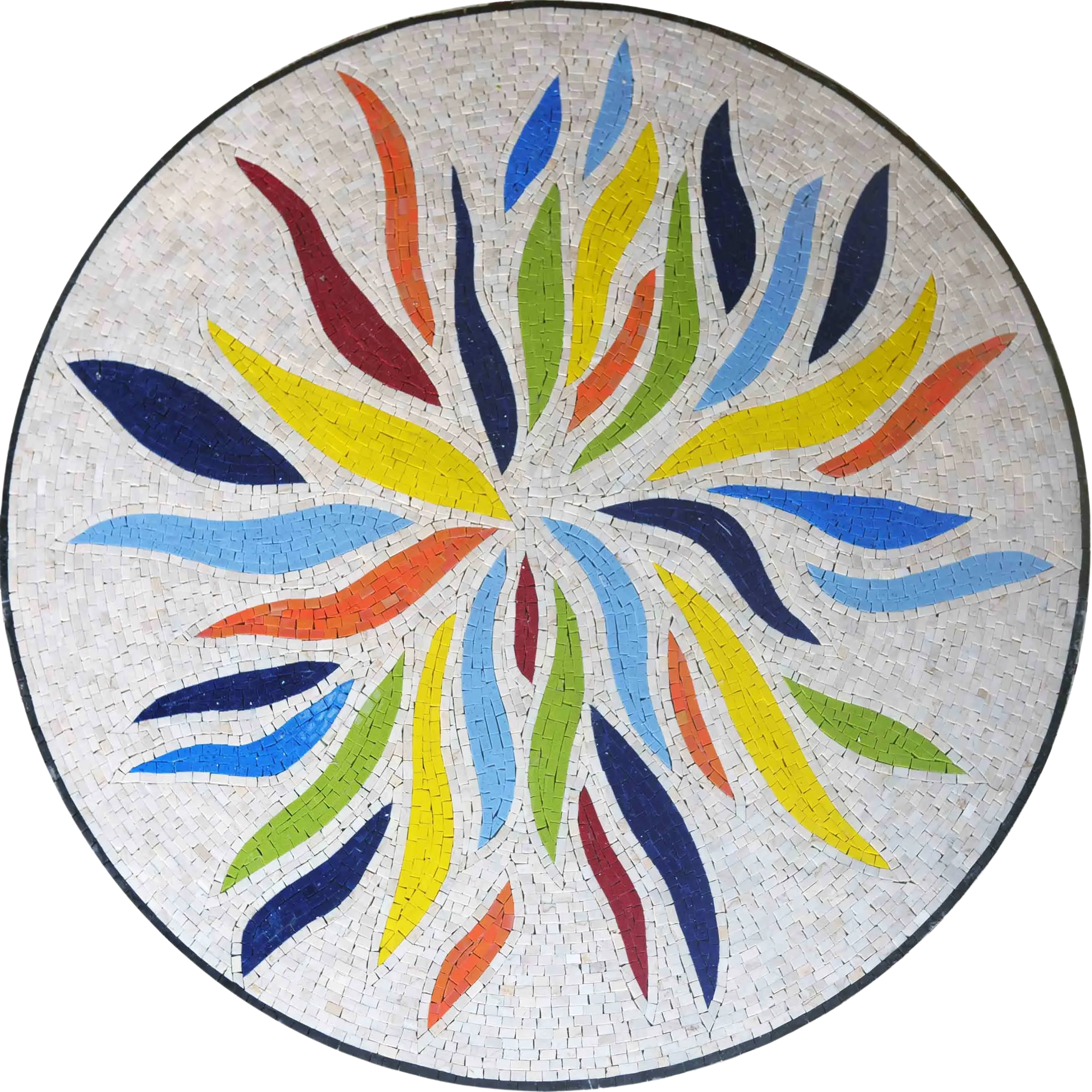Rainbow Mosaic Design - Medallion Art