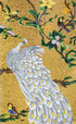 Beautiful White Peacock Mosaic Glass Art