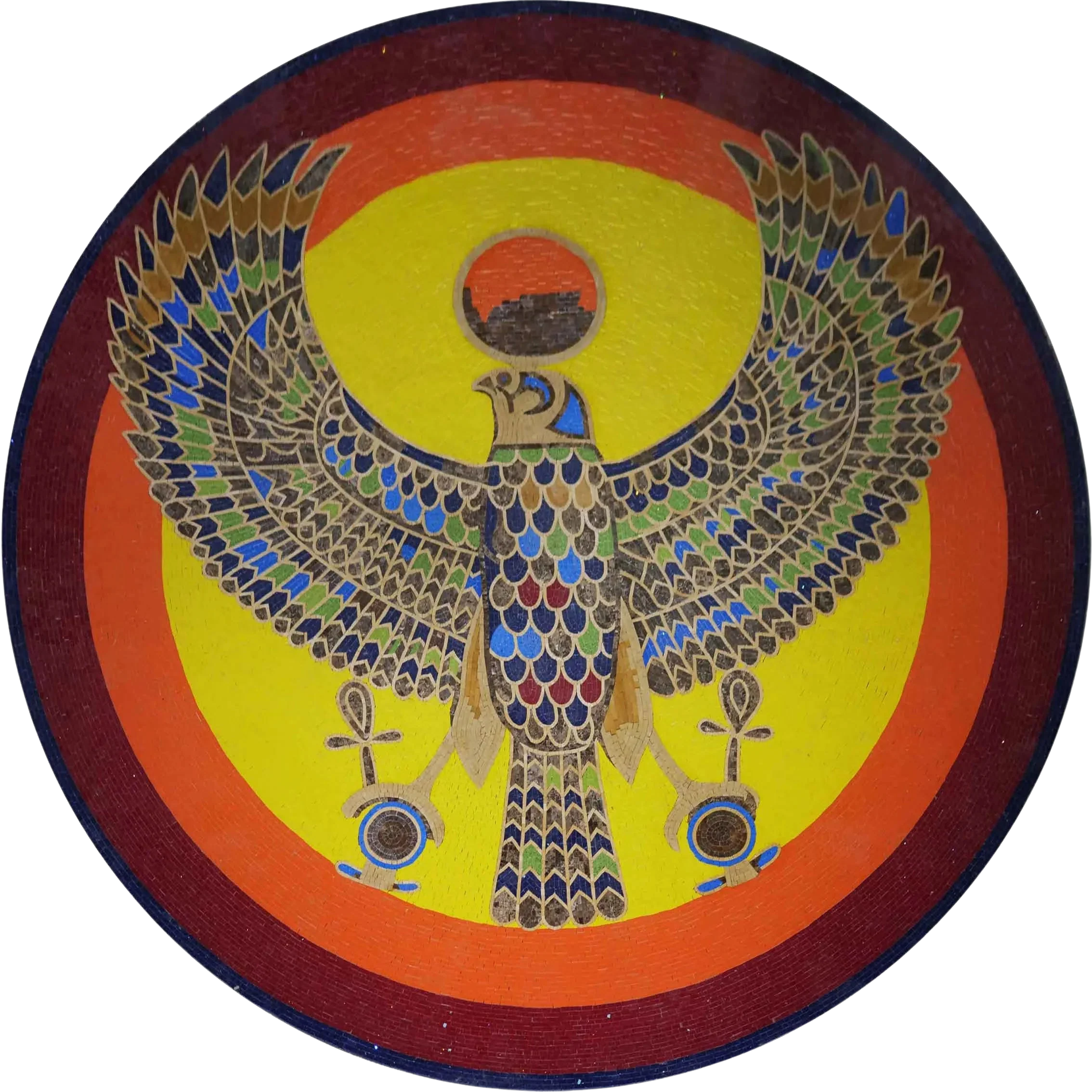 Ancient Egyptian God - Mosaic Art