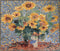 Claude Monet Sunflowers - Mosaic Reproduction