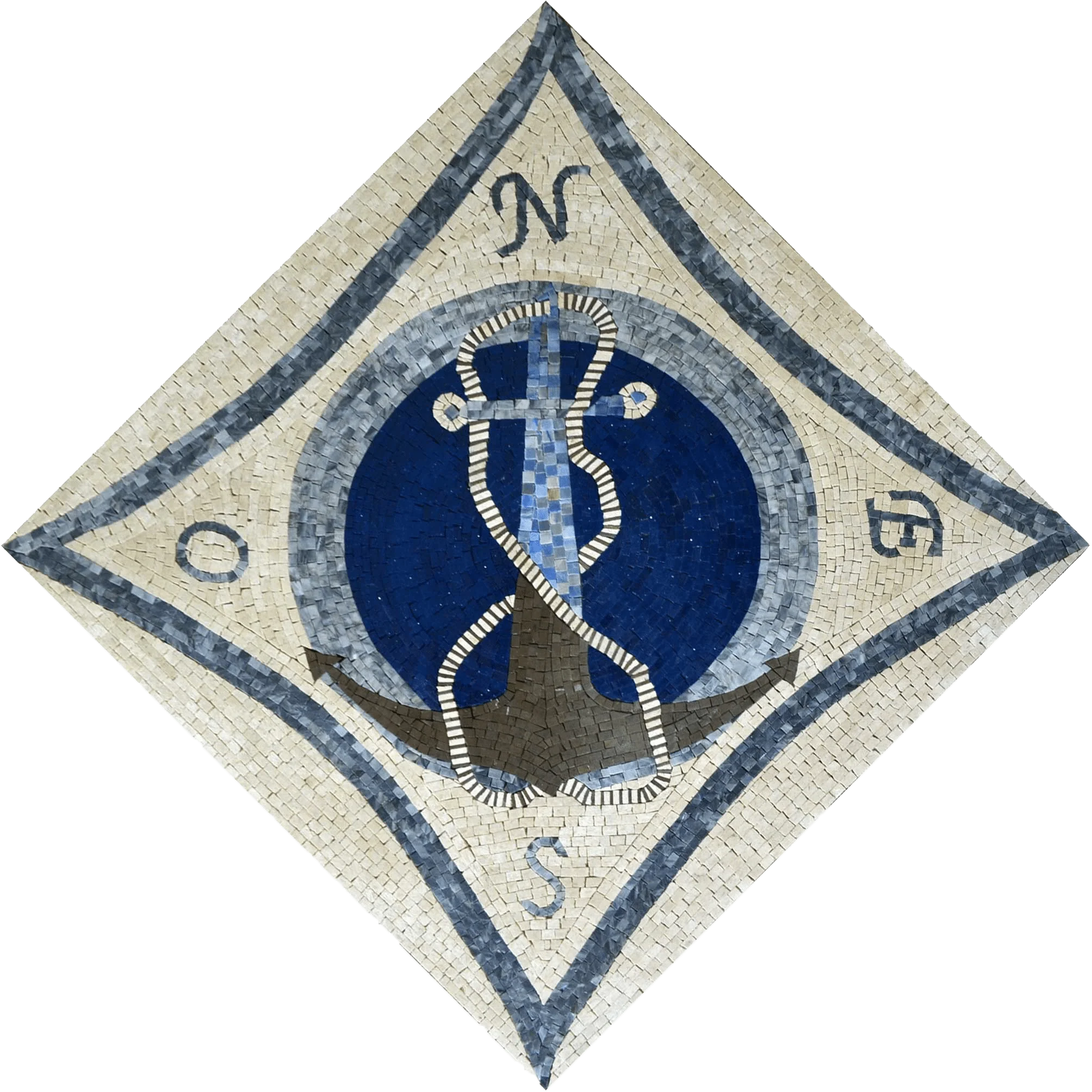 Admiralty Anchor Mosaic Artwork