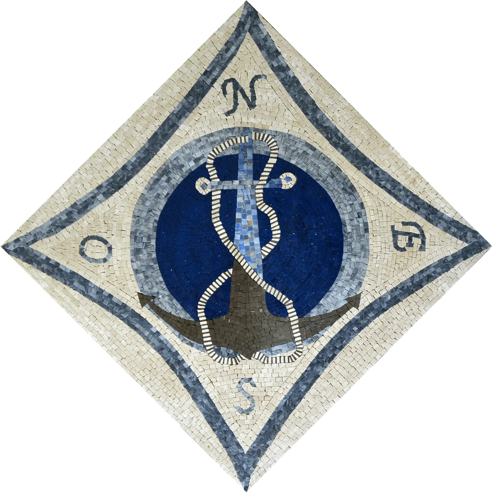 Admiralty Anchor Mosaic Artwork