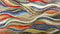 Vibrant Wavy Shades: Marble Mosaic Patterns Wall or Floor Art