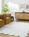 Uhuro White Geometric Area Rug