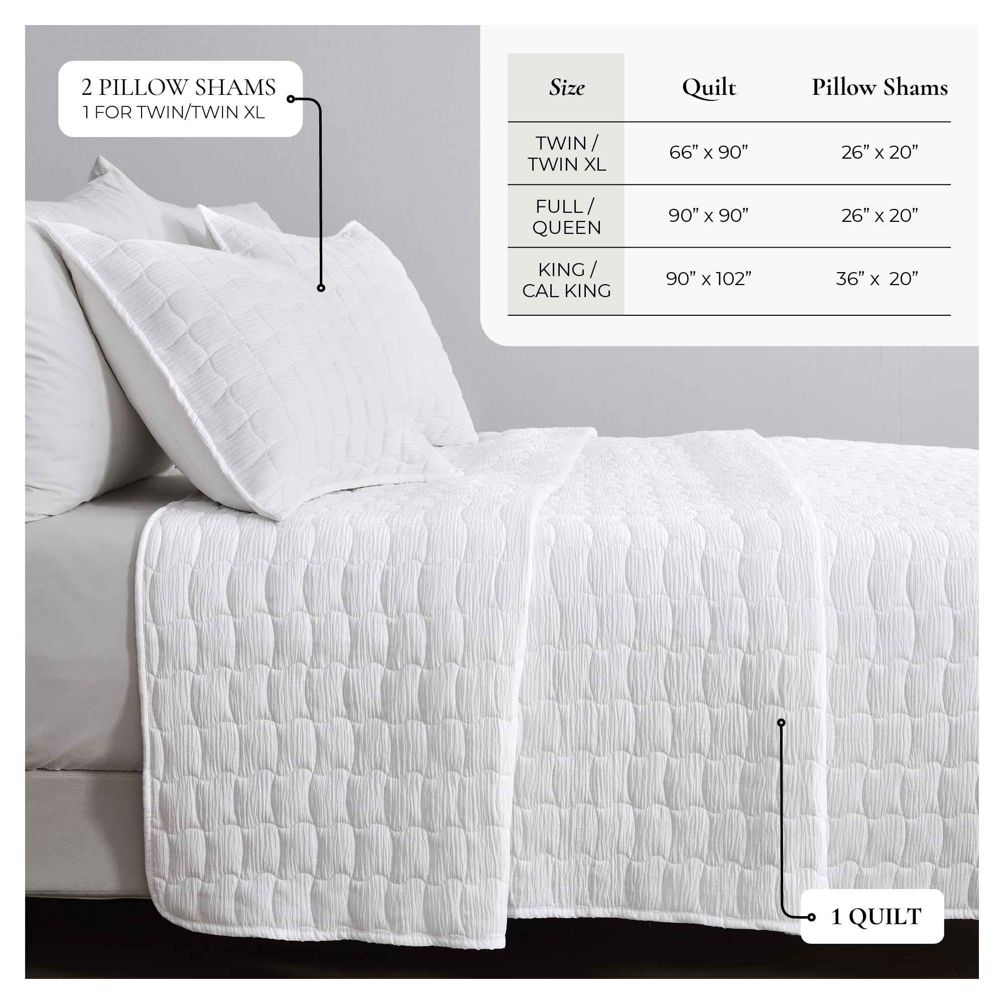 Gauze Quilt Set - Wave Stitch Collection
