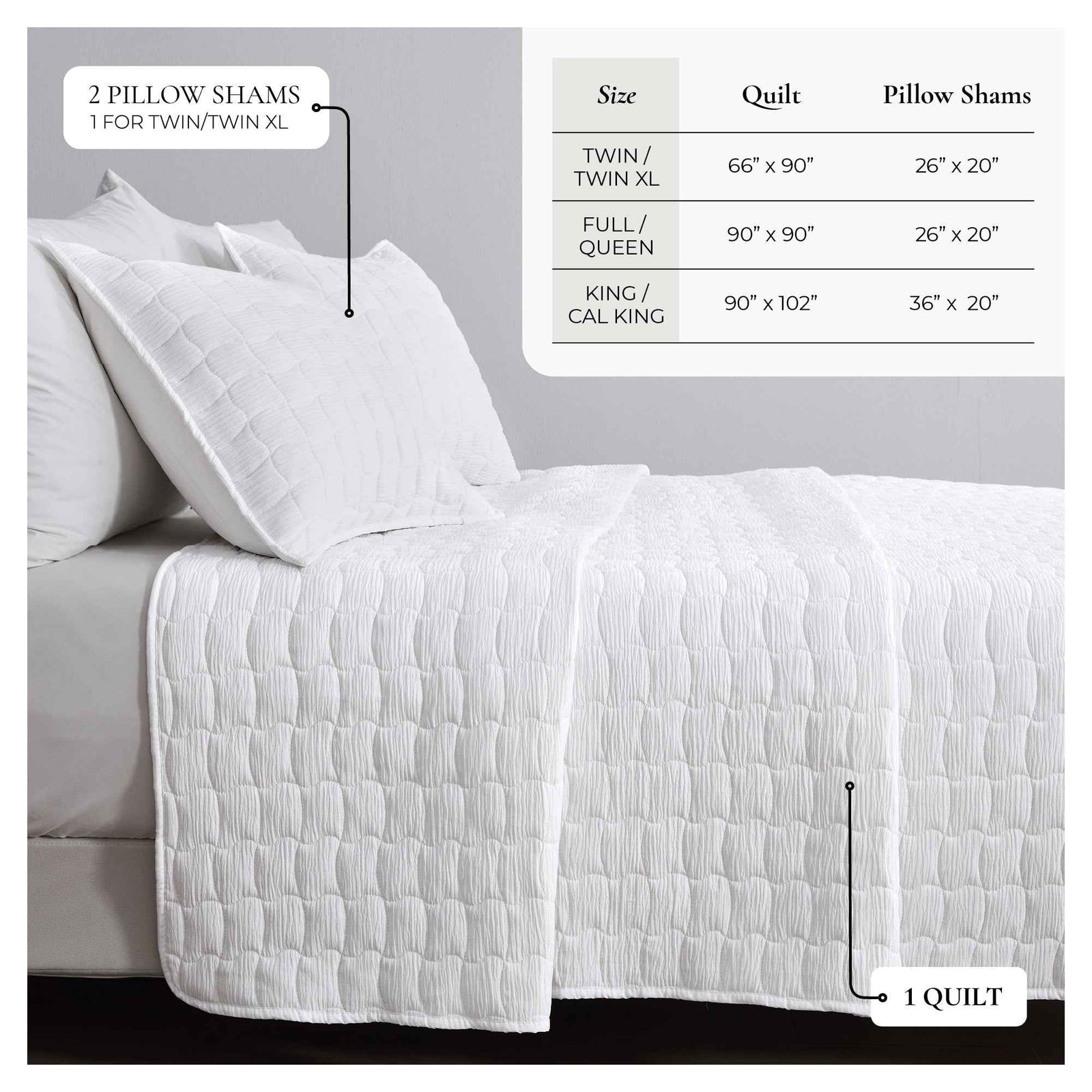 Gauze Quilt Set - Wave Stitch Collection