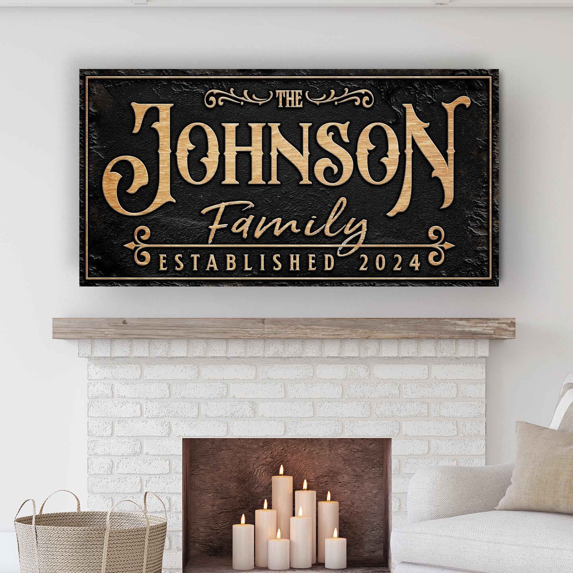 Personalized Family Sign X