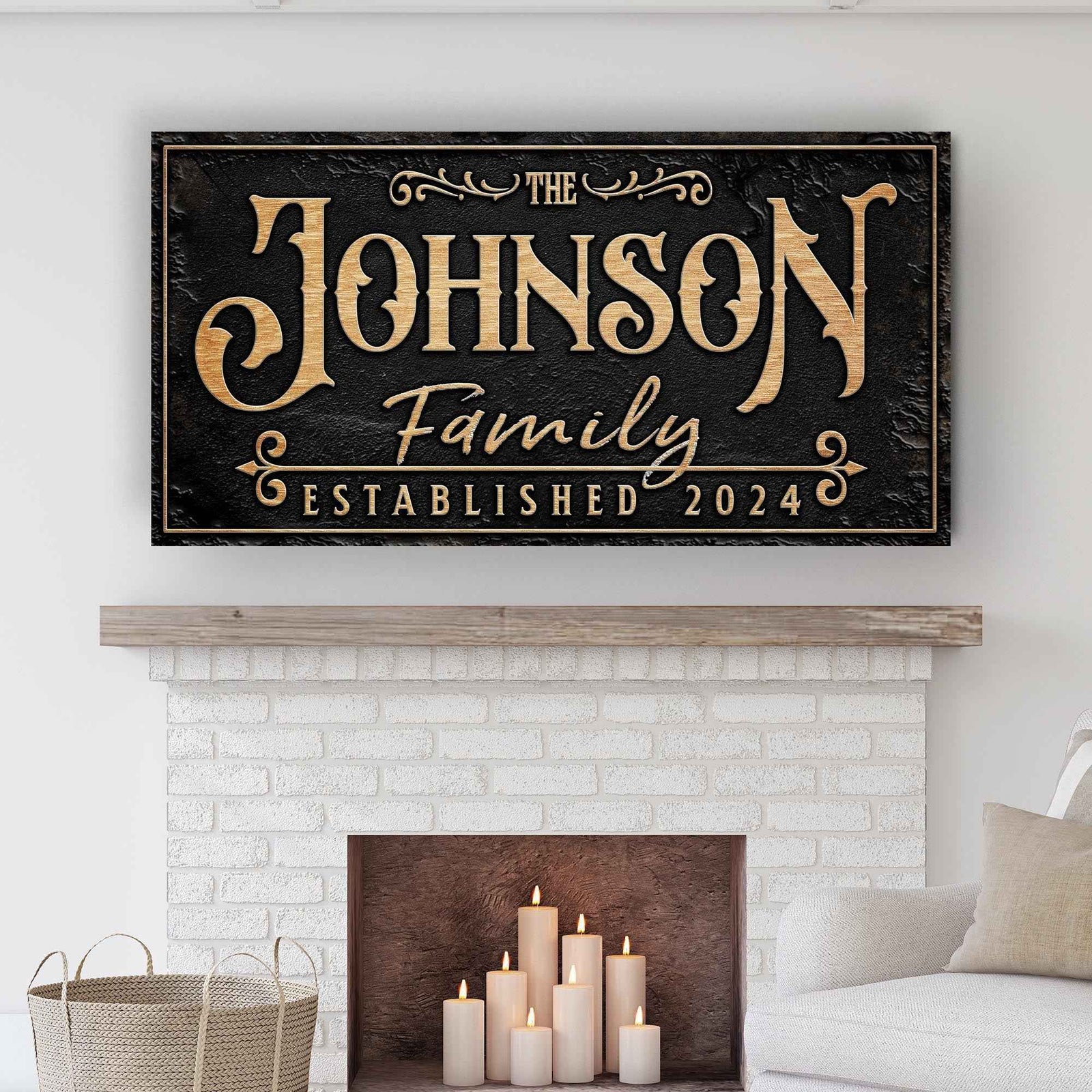 Personalized Family Sign X