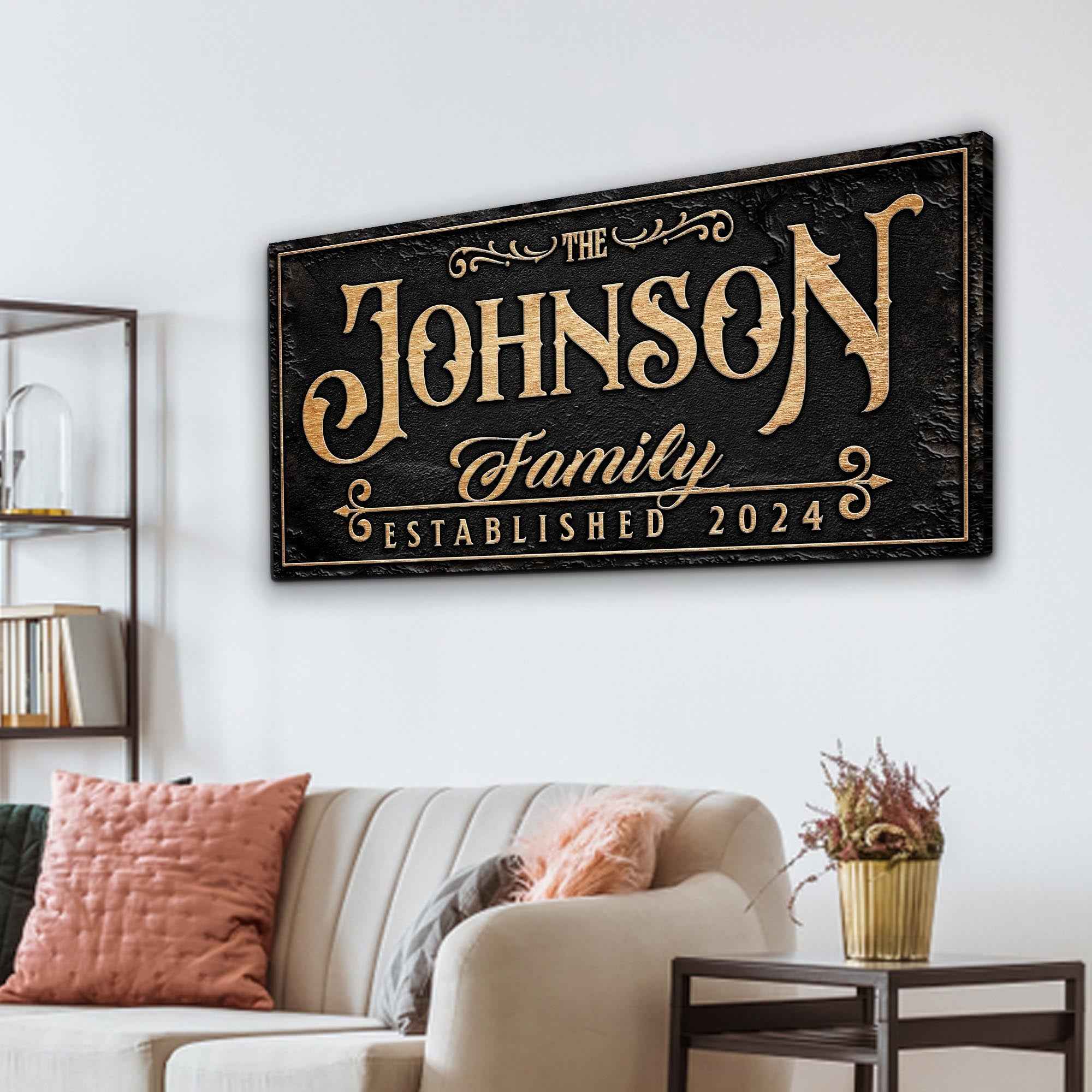 Personalized Family Sign X