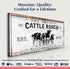 Branded Cattle Ranch Sign V