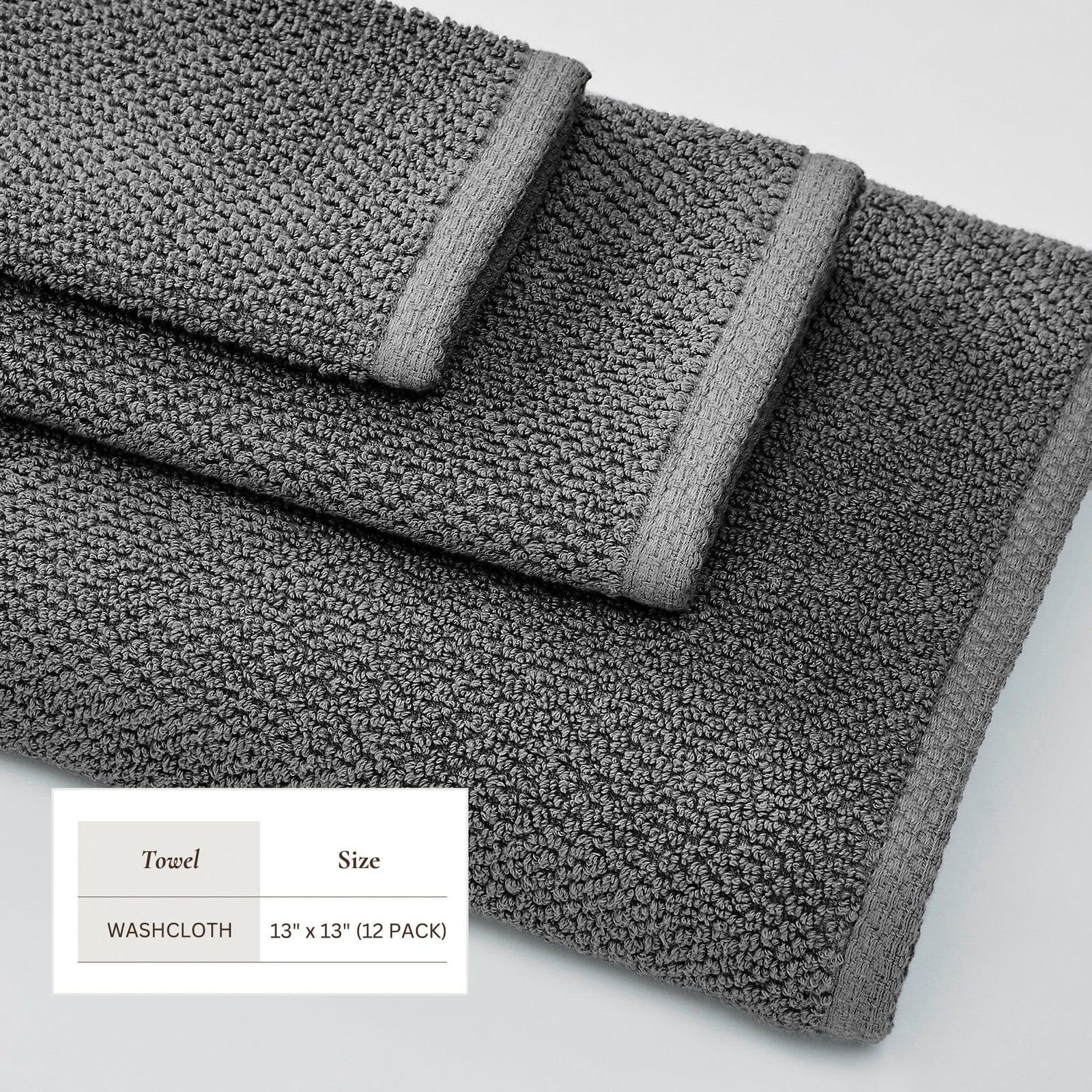 Cotton Textured Bath Towel Set - Acacia Collection