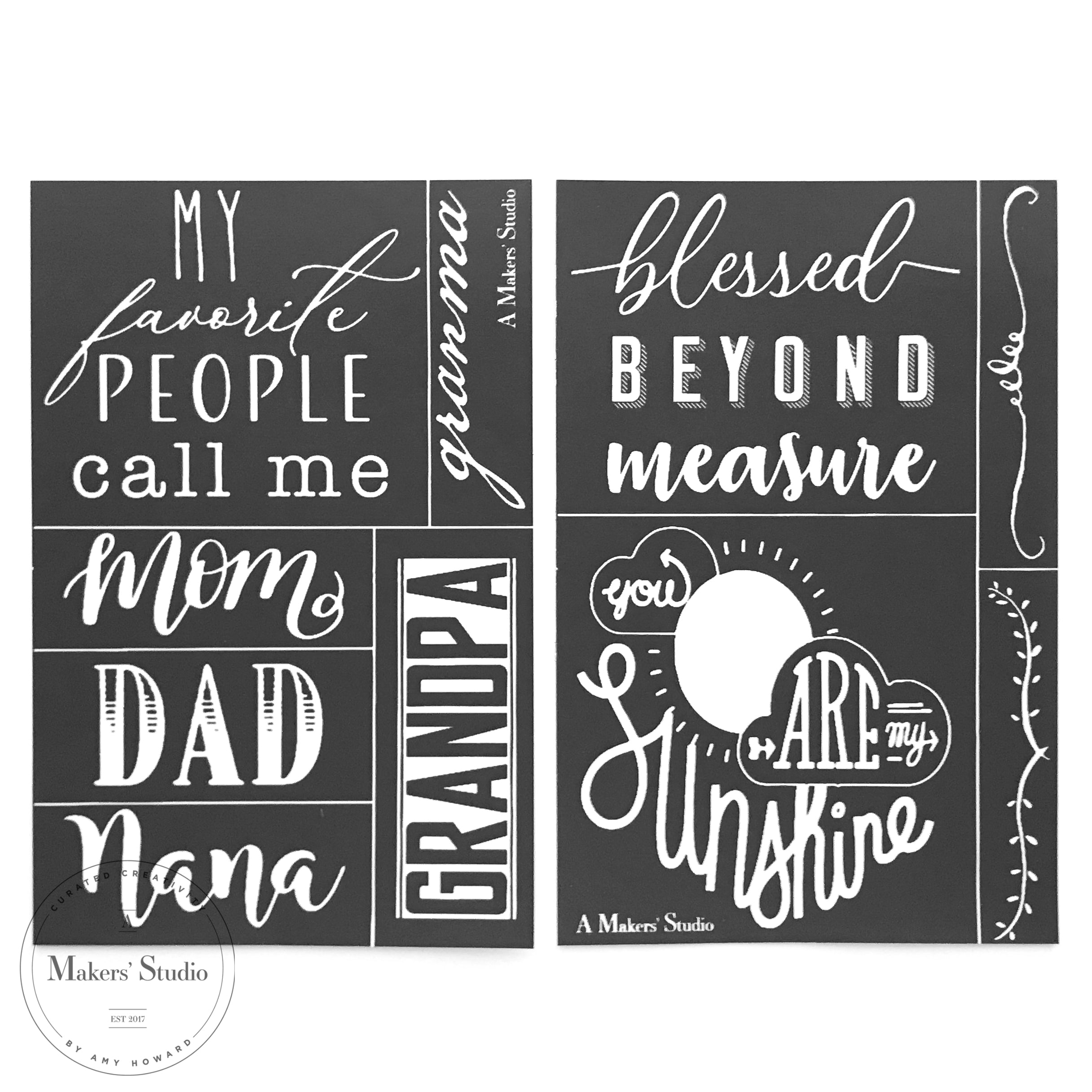 My Favorite People - Mesh Stencil 2 pack - 5.5x8.5