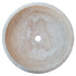 Natural Stone Beige Travertine Vessel Sink Honed and Filled (D)18" (H)6"