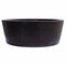 Natural Stone Black Andesite Tapered Sink Honed-Matte  (D)16" (H)6"