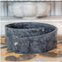 Special Design Black Marble Natural Stone Round Vessel Sink (D)16" (H)6"