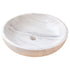 Natural Stone Calacatta White Marble Vessel Sink Bowl Polished (D)19" (H)6"