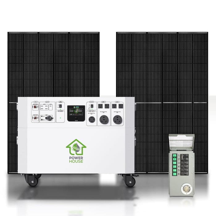 Nature’s Generator Powerhouse with Solar Panel and Transfer Switch