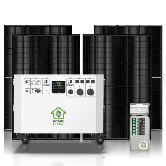 Nature’s Generator Powerhouse with Solar Panel and Transfer Switch
