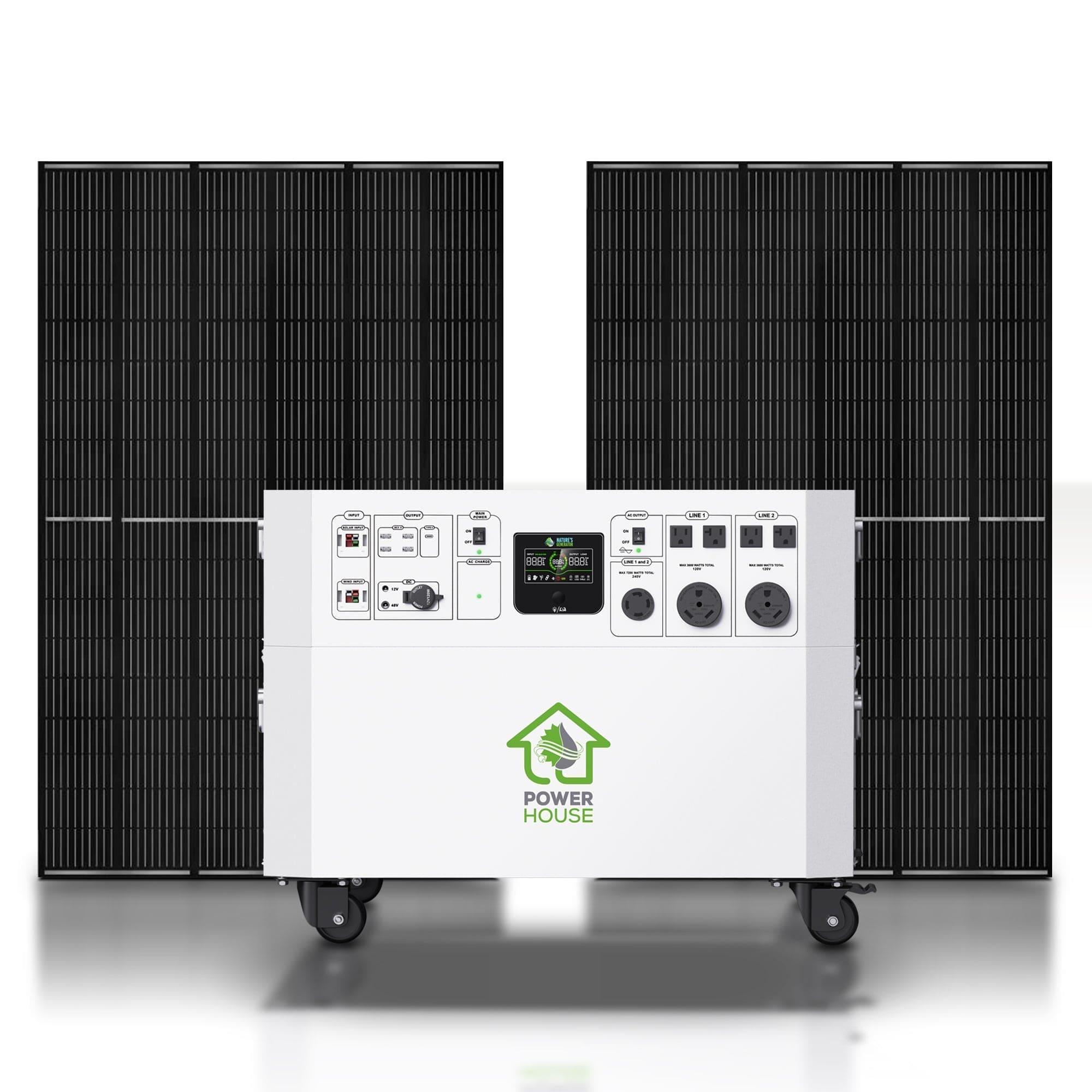 Nature’s Generator Powerhouse with Solar Panel