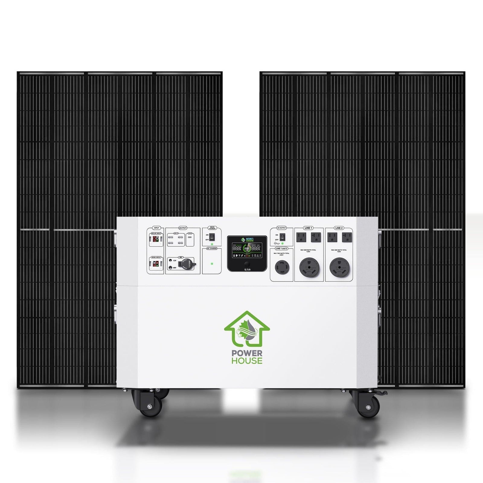 Nature’s Generator Powerhouse with Solar Panel