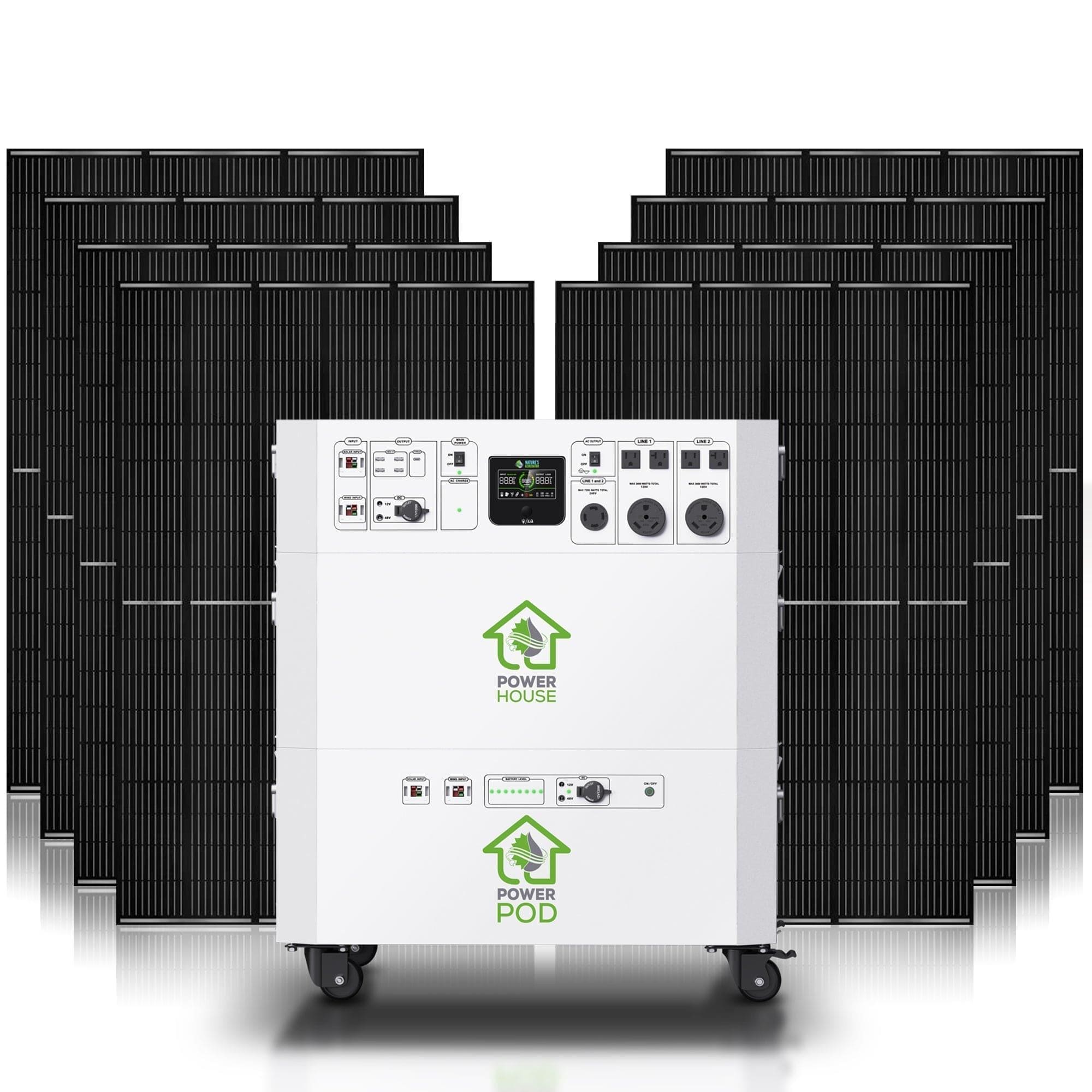 Nature’s Generator Powerhouse with Solar Panel