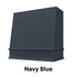 Wood Range Hood With Angled Front and Decorative Trim - 30", 36", 42", 48", 54" and 60" Widths Available