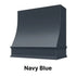 Wood Range Hood With Sloped Front and Decorative Trim - 30", 36", 42", 48", 54" and 60" Widths Available