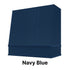 Wood Range Hood With Angled Strapped Front and Block Trim - 30", 36", 42", 48", 54" and 60" Widths Available