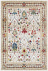 Neola White/Brown Damask Area Rug