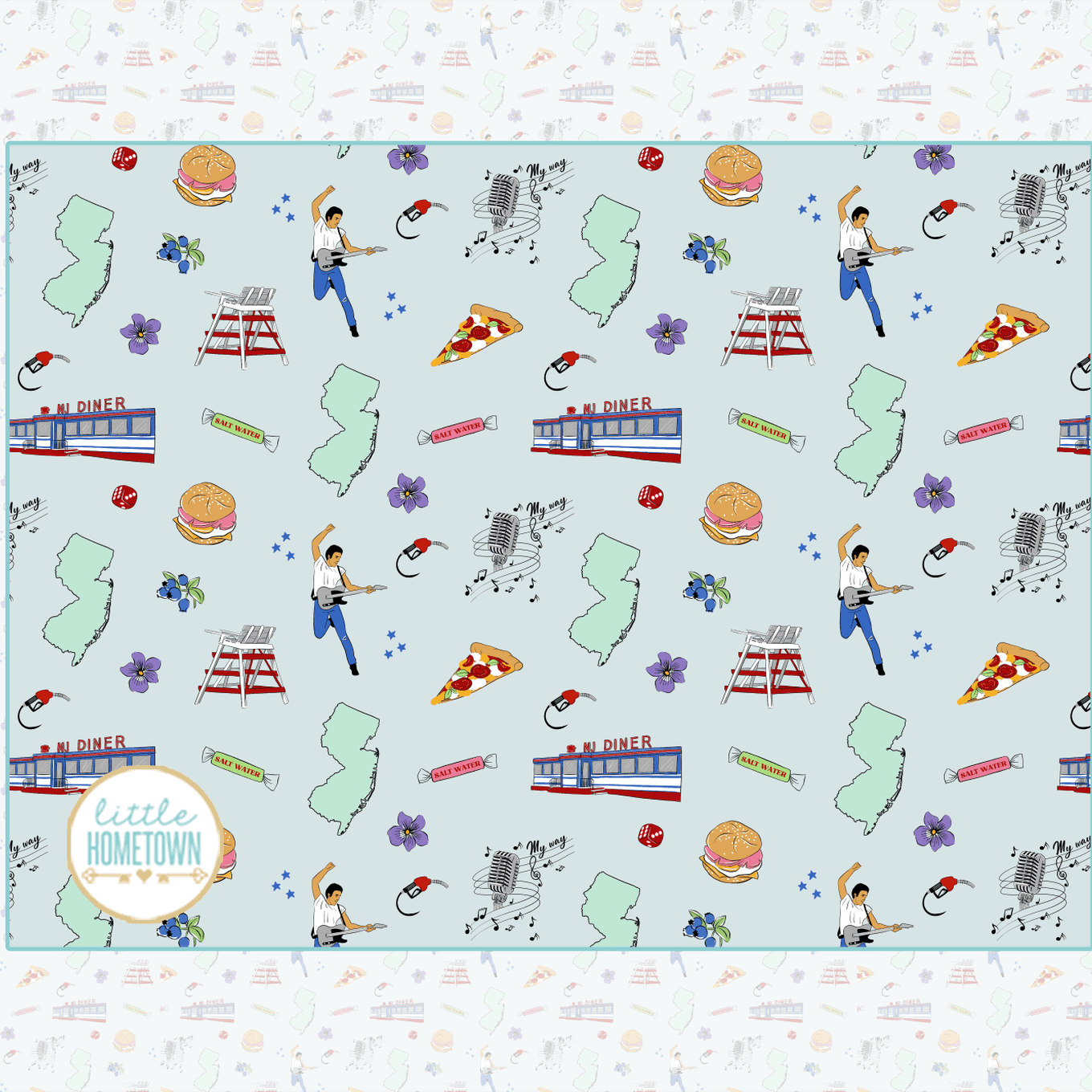 New Jersey Plush Throw Blanket 60x80