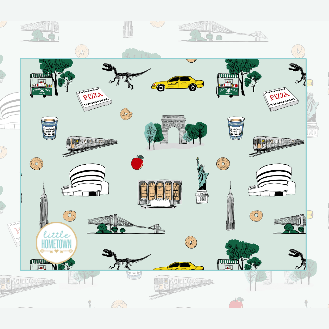 New York City Plush Throw Blankets 60x80