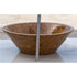 Noce Brown Travertine V-Shape Tapered Sink Polished (D)16" (H)6"
