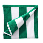 Cotton Velour Cabana Stripe Beach Towel - Novia Collection
